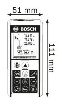 博世GLM 100 C/100米手持激光测距仪