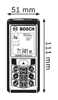 博世GLM 80/80米手持激光测距仪