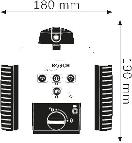 博世 GRL 300 HV激光扫平仪尺寸